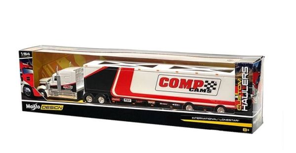 MST12418COMP - INTERNATIONAL Lonestar 6x4 blanc 2020 avec remorque 2 Essieux - COMP CAMS - 1