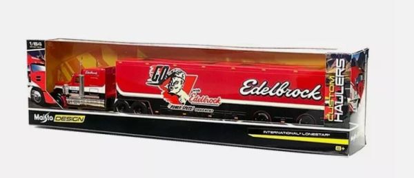 MST12418EDELBROCK - INTERNATIONAL Lonestar 6x4 rouge 2020 avec remorque 2 Essieux - EDELBROCK - 1