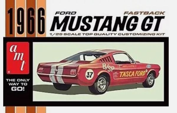 AMT1305/12 - FORD Mustang Fastback 1966 à assembler et à peindre - 1