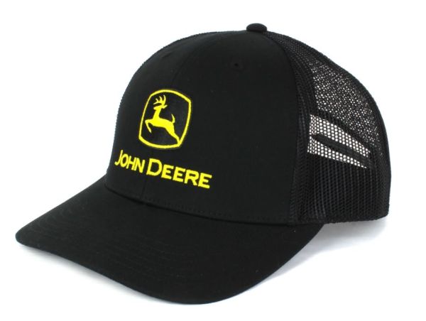 1308-3344-BK - Casquette Noire JOHN DEERE dos en maille - 1