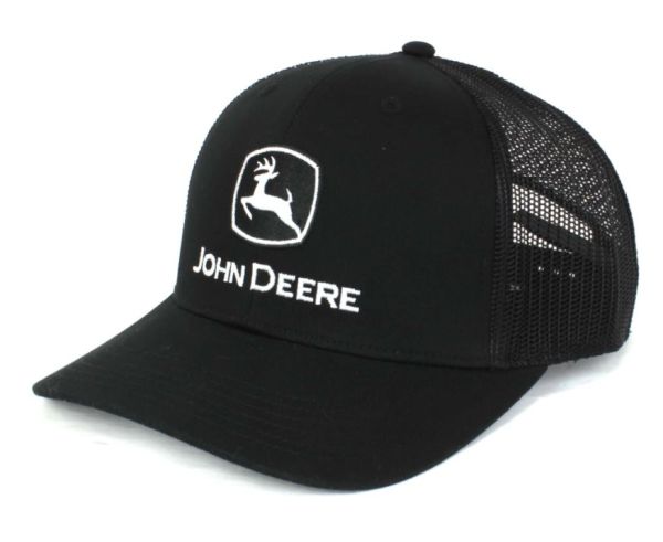 1308-3345-BK - Casquette noir avec filet JOHN DEERE - 1