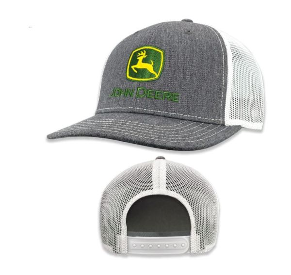 MC13083346HG - Casquette maille grise et blanche JOHN DEERE - 1