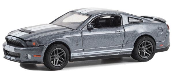 GREEN13340-D - SHELBY GT500 2010 gris de la série THE STAMPEDE sous blister - 1