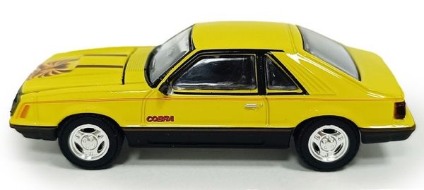 GREEN13370-C - FORD Mustang Cobra Fastback 1979 jaune de la série GL MUSCLE sous blister - 1