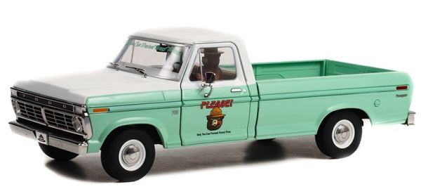 GREEN13636 - FORD F-100 1975 Forest OREST SERVICE GREEN - 1