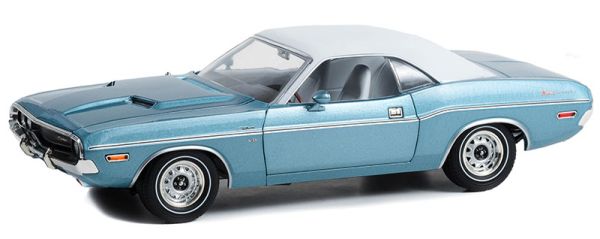 GREEN13644 - DODGE Challenger bleu avec toit blanc 1970 WESTERN SPORT SPECIAL - 1