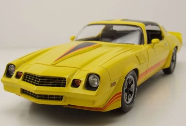 GREEN13690 - CHEVROLET Camaro Z28 1980 avec toit ouvrant Jaune bandes rouge - 1
