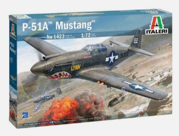 ITA1423 - Avion militaire MUSTANG P-51A à assembler et à peindre - 1