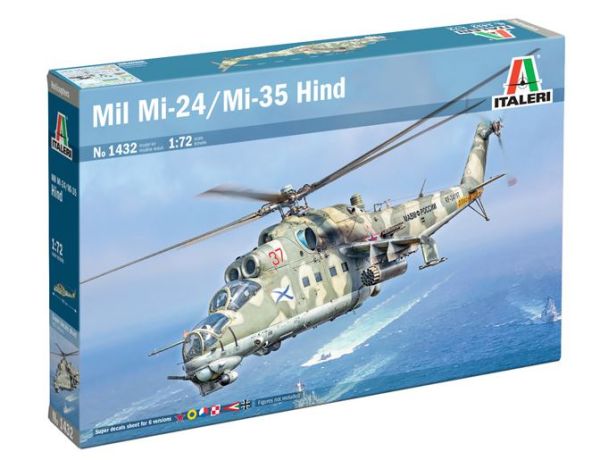 ITA1432 - Hélicoptère MIL Mi-24 / Mi-35 Hind à assembler et à peindre - 1