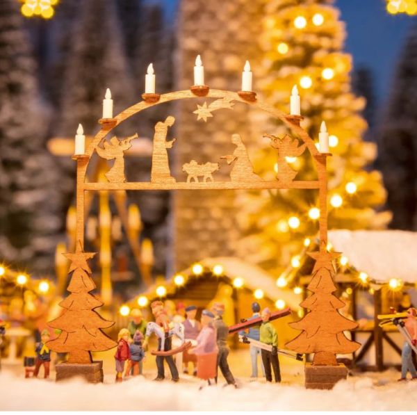 NOC14391 - Arche d'entrée au Marché de Noël - 7,6 x 1cm - 1