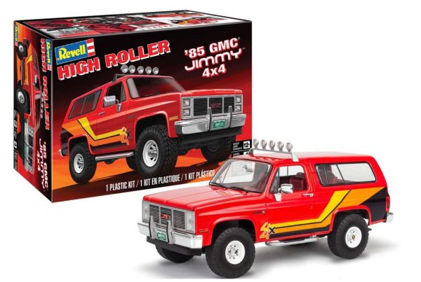 REV14577 - GMC Jimmy 4x4 1985 High Roller rouge à assembler et à peindre - 1