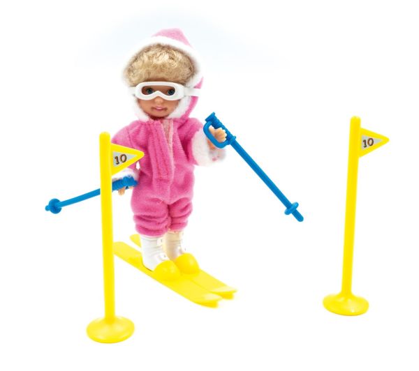 JC15020 - Enfant 12cm à l'école de ski - Paula avec skis - 1