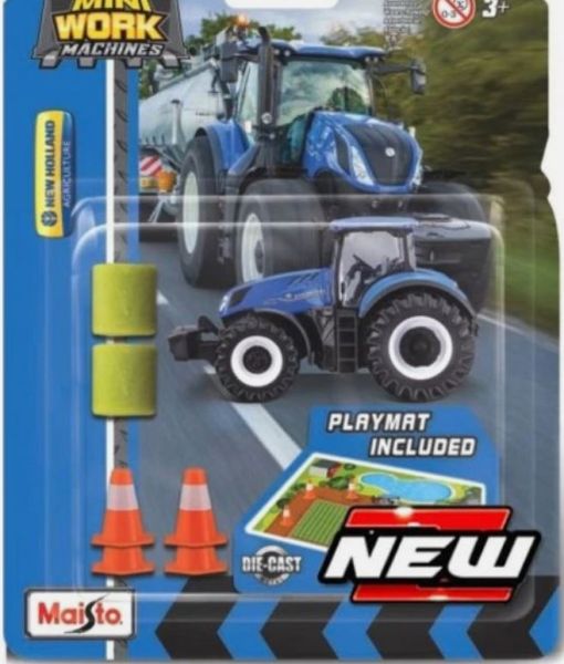 MST15592N - Set mini work machines - NEW HOLLAND T7  avec accessoires sous blister - 1