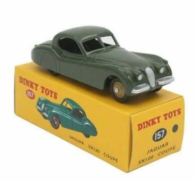 DIN157 - JAGUAR XK120 coupé verte – Édition ATLAS - 1