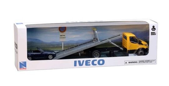 Miniature Voiture Mercedes-Benz Porte-voiture Bleu - échelle 1/43, Sans Boîte, Collection