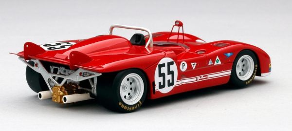 Miniature Alfa Romeo Tipo 33/3 N°55 – Brands Hatch 1971, 1/43 TSM, Résine Neuve