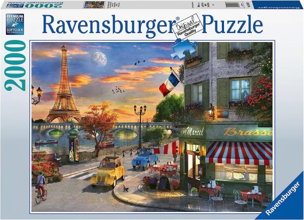 RAV16716 - Puzzle 2000 Pièces Soirée romantique à Paris - 1