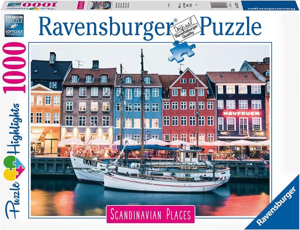 RAV167395 - Puzzle 1000 Pièces Copenhague au Danemark - 1
