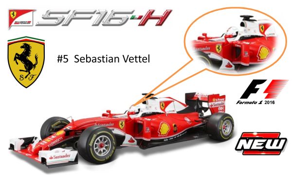 BUR16802-5 - FERRARI  SF16H F1 #5 S. Vettel - 1