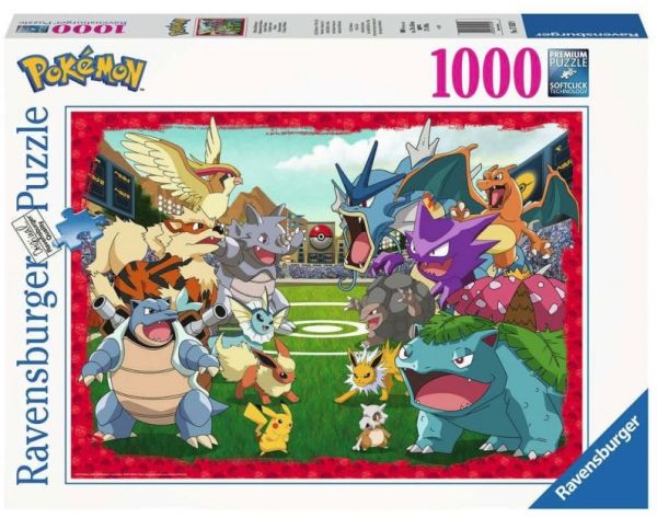 RAV174539 - Puzzle 1000 pièces l'affrontement des POKEMON - 1