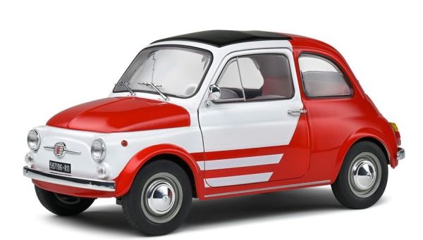 SOL1801408 - FIAT 500 Turbina Tribute 1965 Rouge et blanche - 1