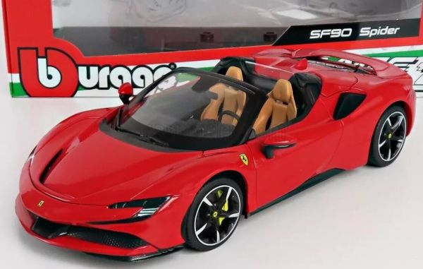 BUR18016 - FERRARI SF90 Spider 2020 Rouge - 1