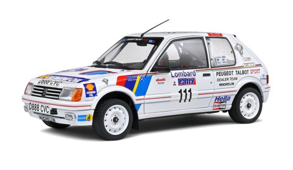 SOL1801715 - PEUGEOT 205 GTI blanc lombard rac rally 1988 - 1