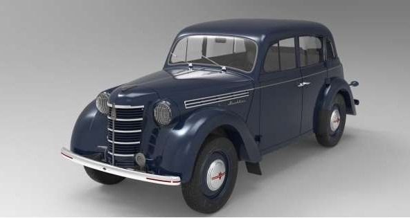 KKS180256 - MOSKWITSCH 400-420 1954 Bleu nuit - 1