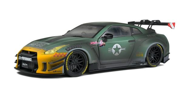 SOL1805807 - NISSAN GT-R R35 W liberty walk body kit 2.0 gris et vert - 1