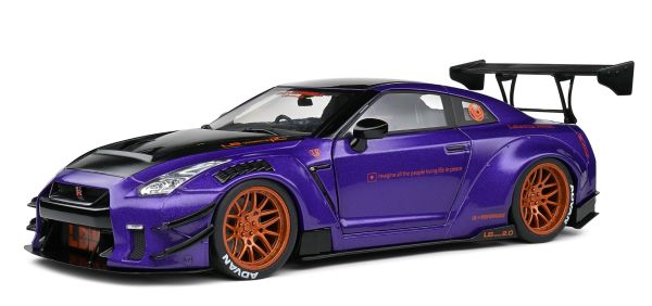 SOL1805812 - NISSAN GT-R (R35) W/ Liberty Walk Body Kit 2.0 2022 Violet - 1