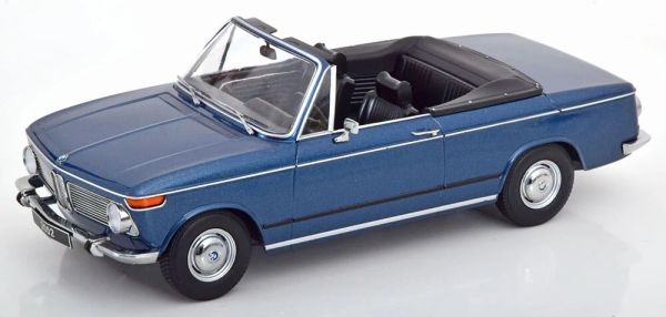 KKS181104 - BMW 2002 cabriolet 1968 bleu foncé métallique - 1
