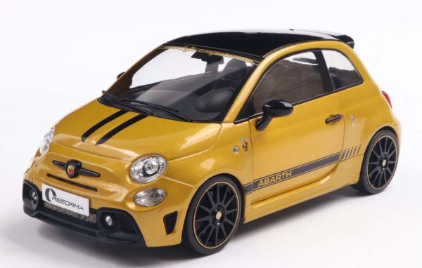 SOL1811306 - FIAT F595 Abarth 2024 jaune - SOLIDO WORKS - 1