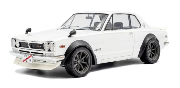 SOL1813001 - NISSAN Skyline - Hakousuka Solido Works 1970 Blanc nacré - 1