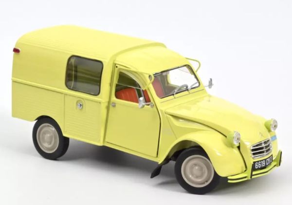 NOREV181488 - CITROEN 2CV Fourgonnette AK350 1966 Jaune pastis - 1