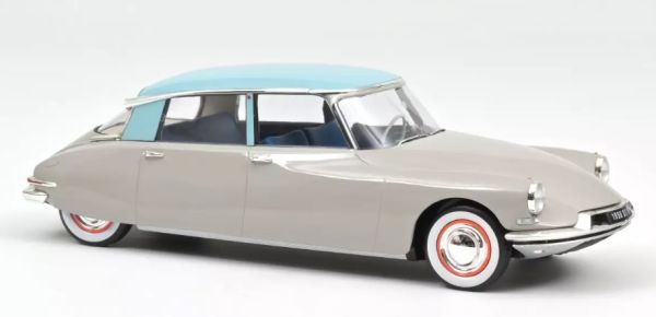 NOREV181763 - CITROEN DS 19 1956 Gris rosé et turquoise - 1