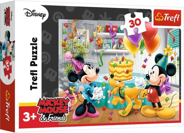 TRF18211 - Puzzle 30 pièces DISNEY – le gâteau d'anniversaire de Mickey - 1