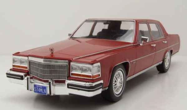 MOD18251 - CADILLAC Fleetwood Brougham 1982 rouge foncé métallique - 1