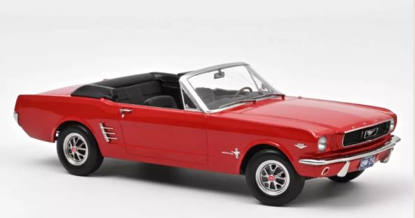NOREV182810 - FORD Mustang cabriolet 1966 rouge - 1