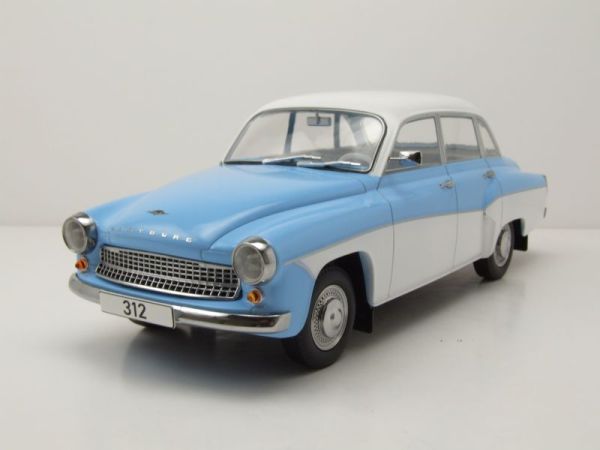 MOD18300 - WARTBURG 312 1965 Bleu clair et blanc - 1