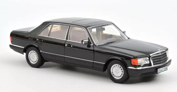 NOREV183793 - MERCEDES 560 SEL 1989 Noir métallique - 1