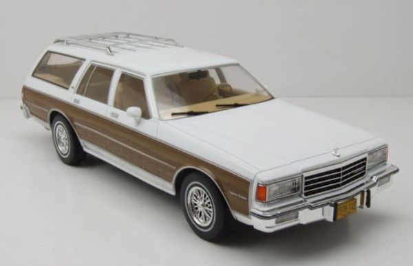 MOD18475 - CHEVROLET Caprice Estate Wagon 1985 Blanc et Marron - 1
