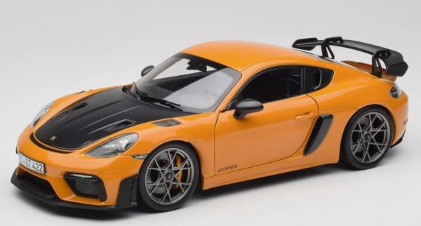 NOREV187252 - PORSCHE Cayman GT4 RS Pack Weissach 2023 Jaune Bahama - 1