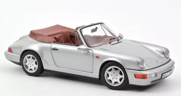 NOREV187330 - PORSCHE 911 Carrera 2 Cabriolet 1990 Argent - 1