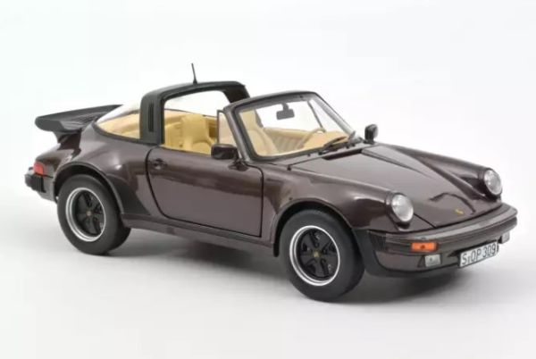 NOREV187665 - PORSCHE 911 Turbo Targa de 1987 brun métallisé - 1