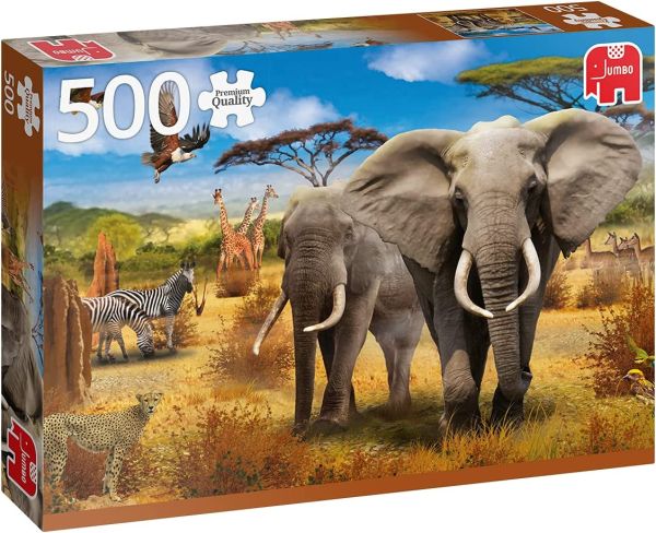 JMB18802 - Puzzle 500 pièces Savane africaine - 1