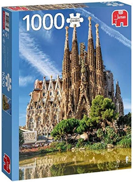 JMB18835 - Puzzle 1000 pièces Vue de la Sagrada familia de Barcelone - 1