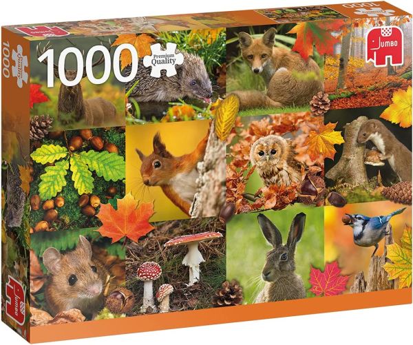 JMB18863 - Puzzle 1000 pièces Animaux de l'automne - 1