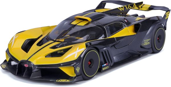 BUR11047Y - BUGATTI Bolide Noir et jaune - 1