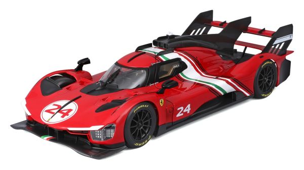 BUR16302 - FERRARI Racing 499P Modificata #24 rouge - 1