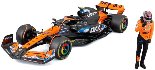 BUR28040N1 - McLAREN MCL38 #4 GP du Japon 2024 avec figurine L.NORRIS - 1